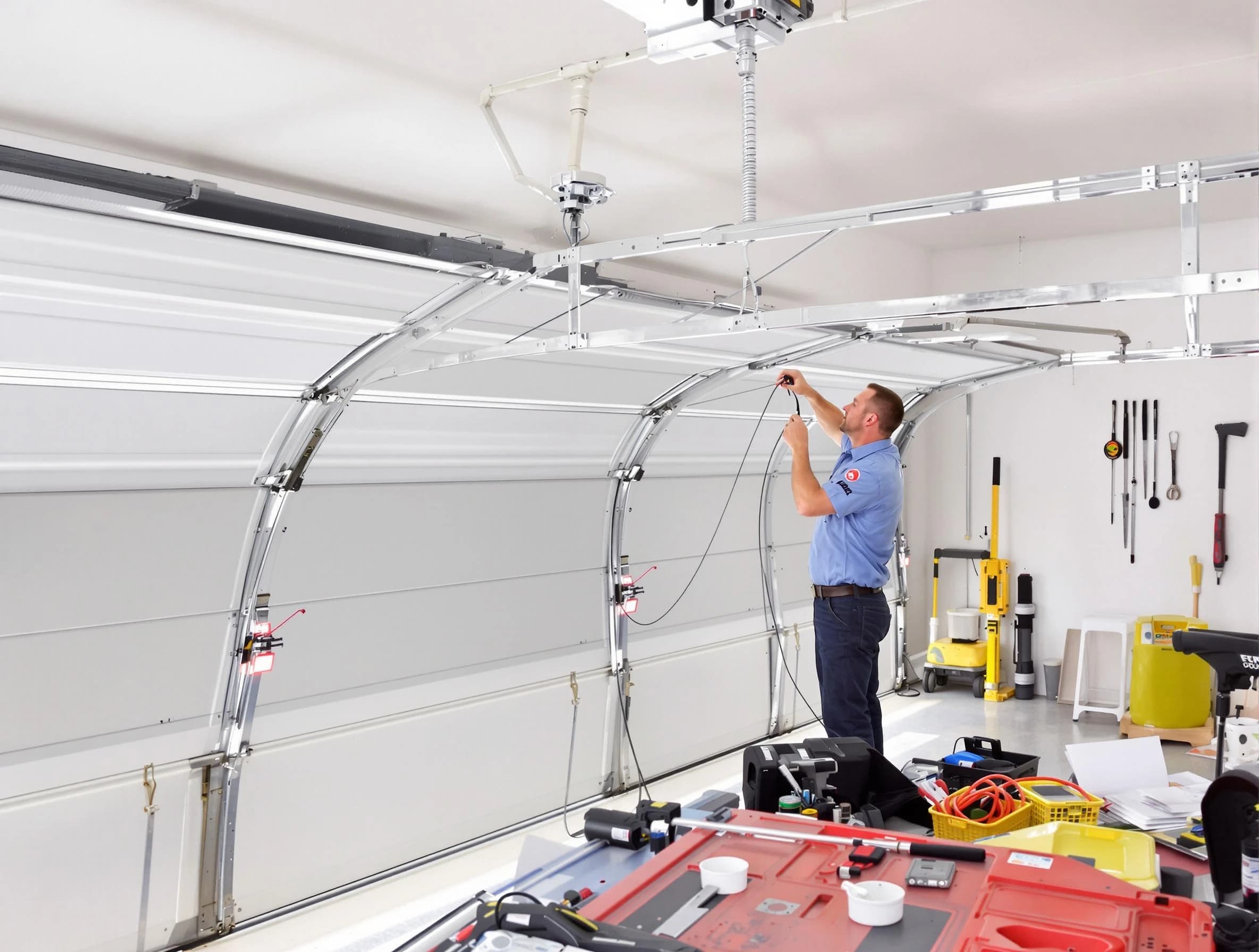 Garage door cable repair service by Butler Garage Door Repair in Butler