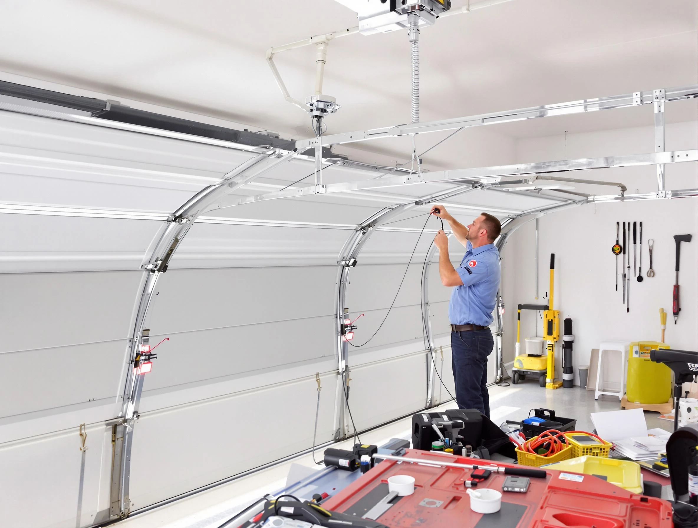 Garage door cable repair service by Butler Garage Door Repair in Butler