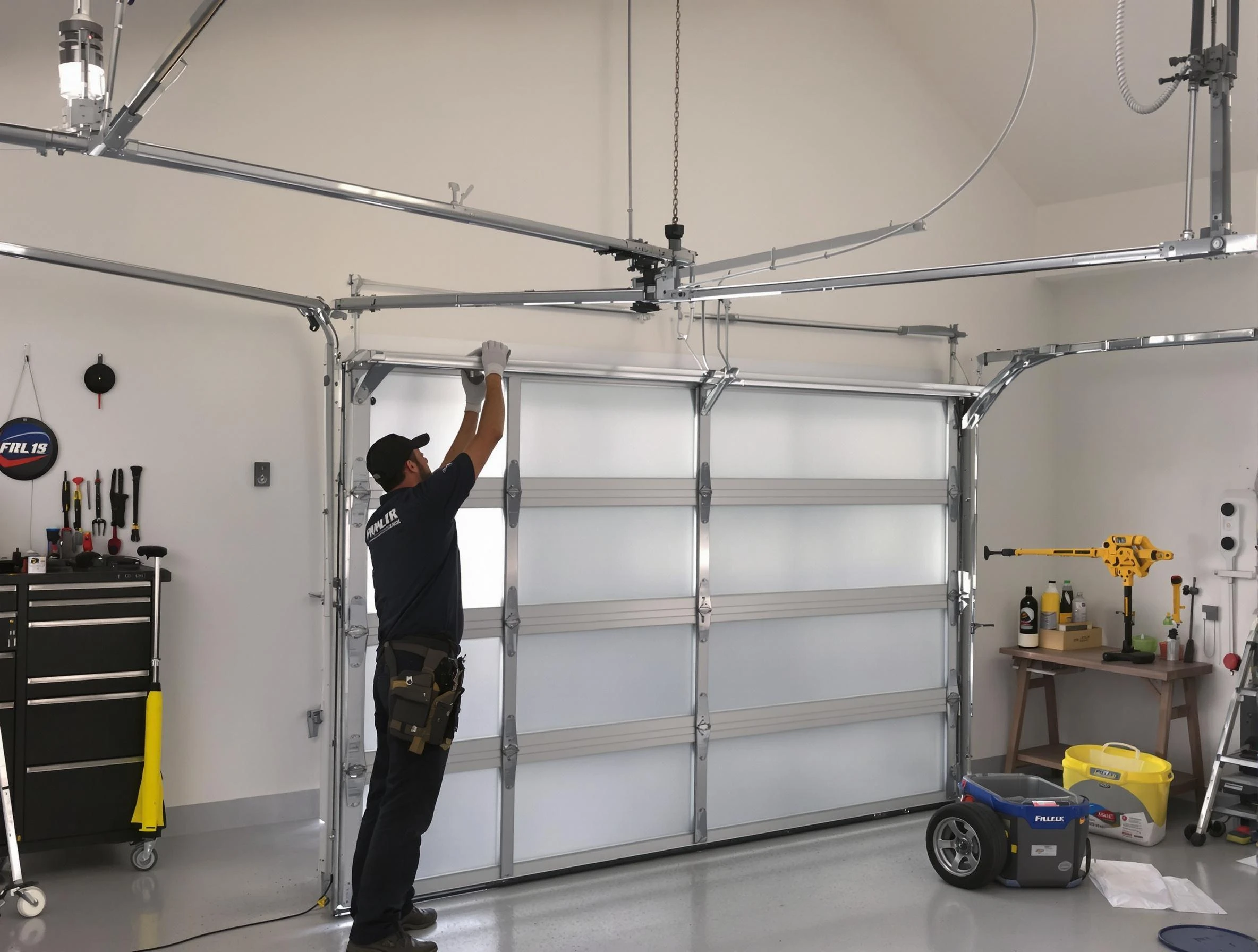 Butler Garage Door Repair certified team performing precision garage door installation in Butler