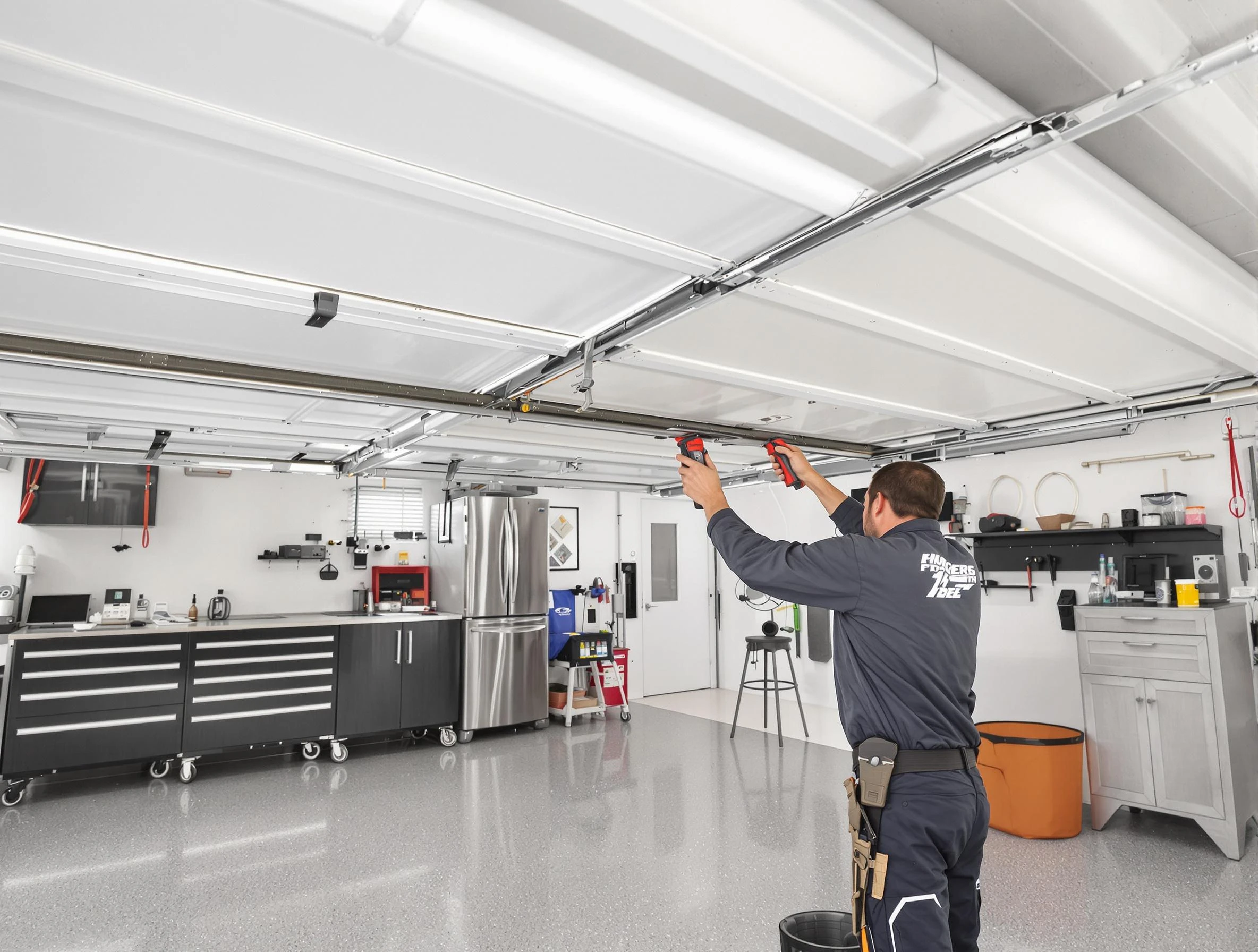 Overhead garage door repair service by Butler Garage Door Repair in Butler