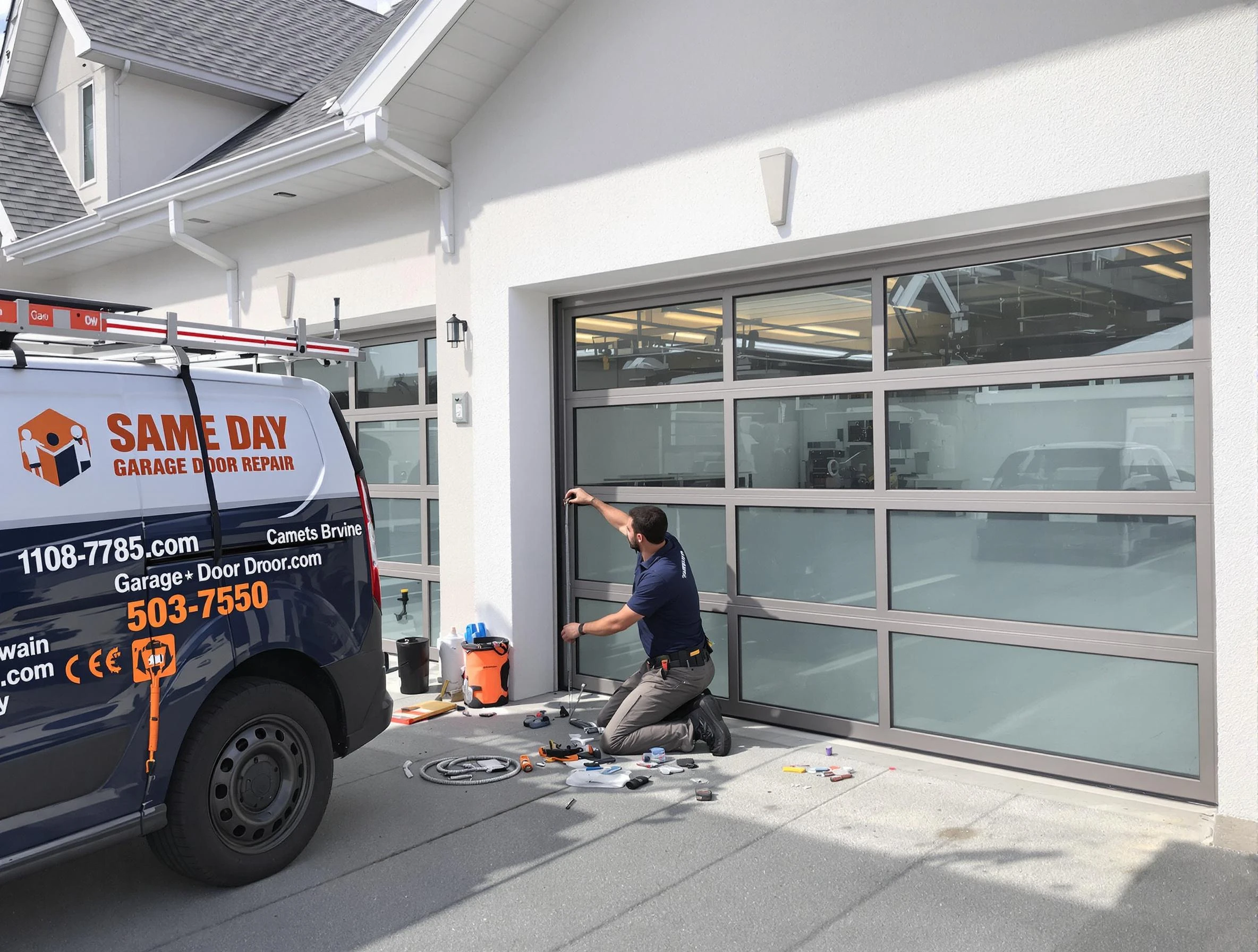 Same-day garage door repair service by Butler Garage Door Repair in Butler